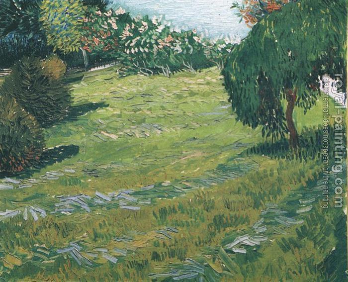 Vincent Van Gogh : Sunny Lawn in a Public Park